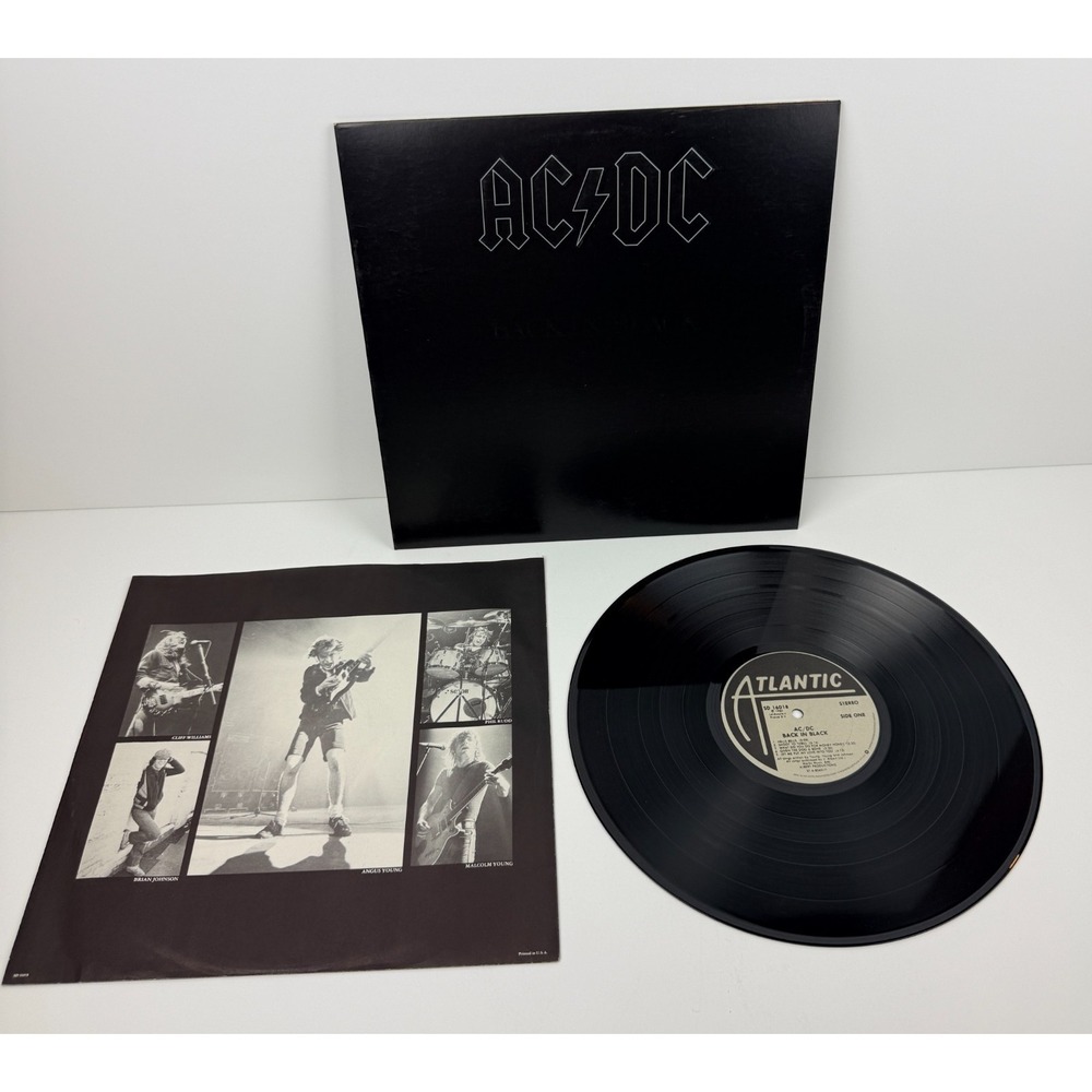 AC/DC "Back In Black" LP Original 1980 Atlantic Vinyl SD 16018 NM Beautiful!